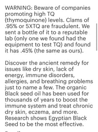 Egyptian Black Seed Oil 8oz