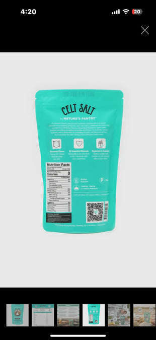 Celtic Sea Salt (fine grain ) 16oz