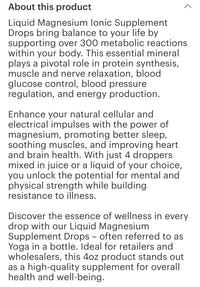 Magnesium Drops 2 oz