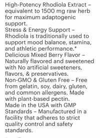 Rhodiola Rosea Gummies (60)