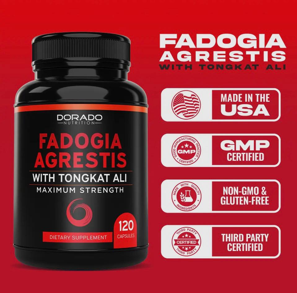 Fadogia Agrestis Capsules with Tongkat Ali (120 capsules)