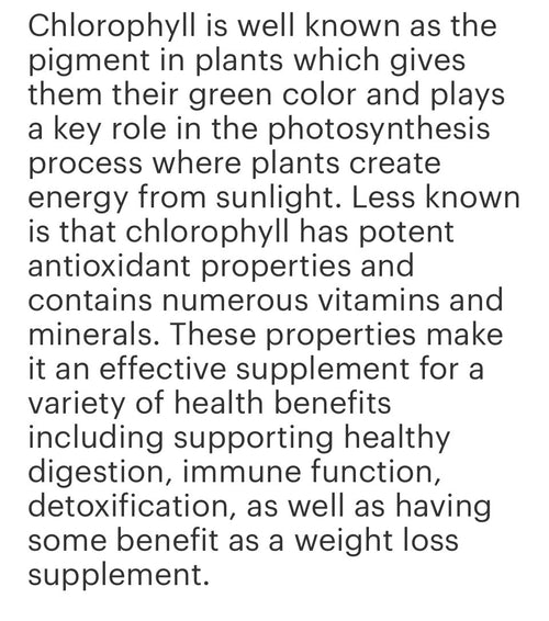 Chlorophyll Liquid 2oz