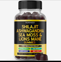 Shilajit Gummies 
with ashwaganda ,lions mane 
(60)