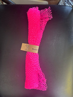 Body Scrub from Ghana (wash cloth size 24 x 24) High Pink