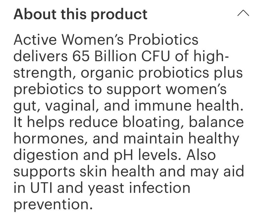 Women’s Probiotic 50 Billion CFU Capsules (30)