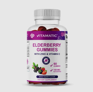 Elderberry Gummies with Zinc & Vitamin C (60)