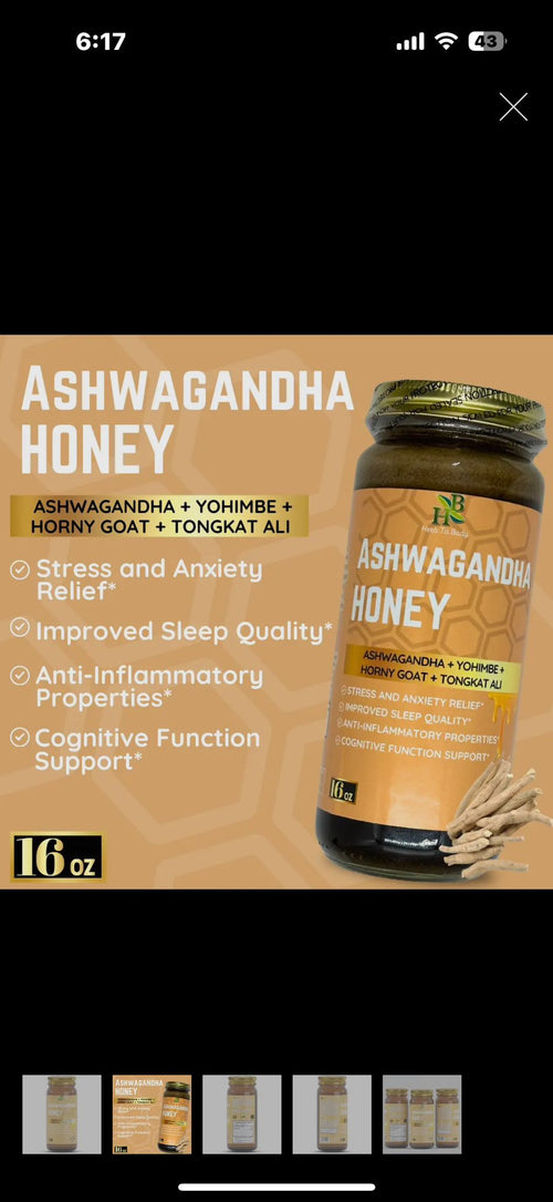 Ashwagandha Herbal Honey 16oz