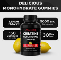 Creatine Monohydrate Gummies 5000 MG (150 ct)