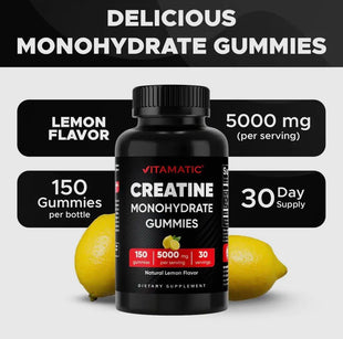 Creatine Monohydrate Gummies 5000 MG (150 ct)