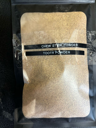 Chew Stick Tooth Powder with Lignum Vitae Bark Resin and Sea Moss 2oz