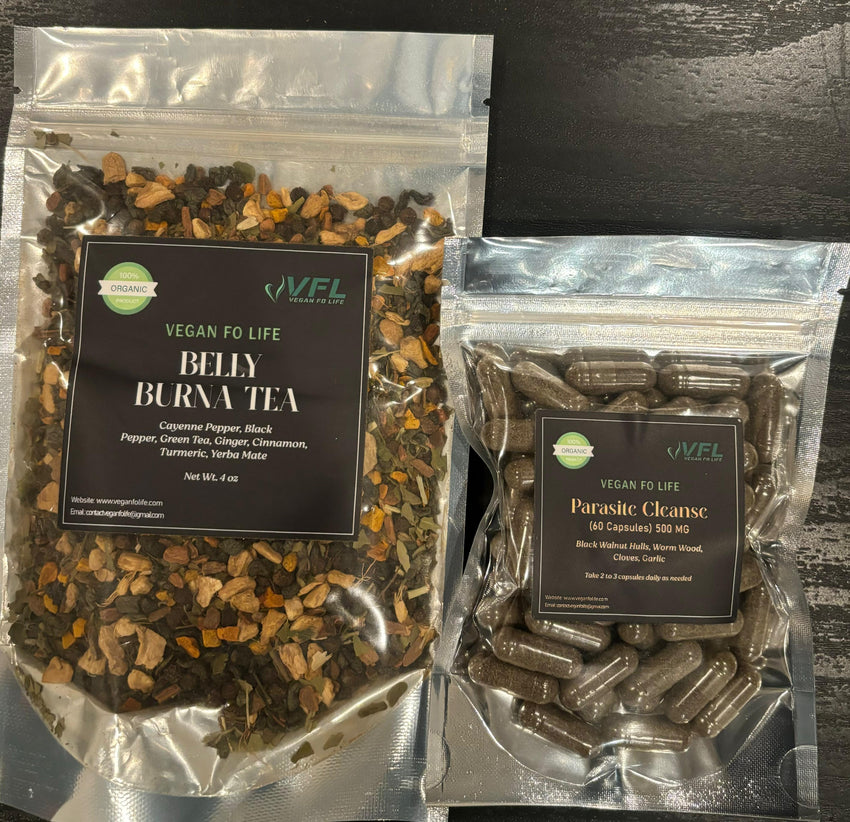 Belly Burna Tea  & Parasite Capsules bundle