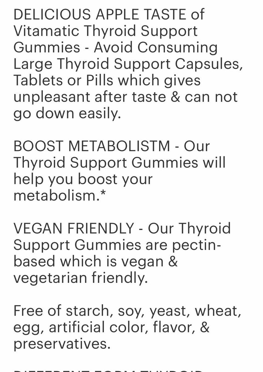 Thyroid Gummies with Iodine & Kelp (60)
