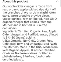 Apple Cider Vinegar 1 gallon