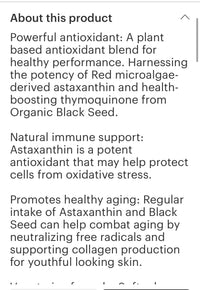 Astaxathin with Black Seed 12g  90 soft gels
