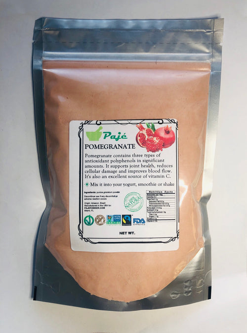 POMEGRANATE powder 8oz - ANTIOXIDANT MAXIMUS , gluten free, non-GMO PAJE