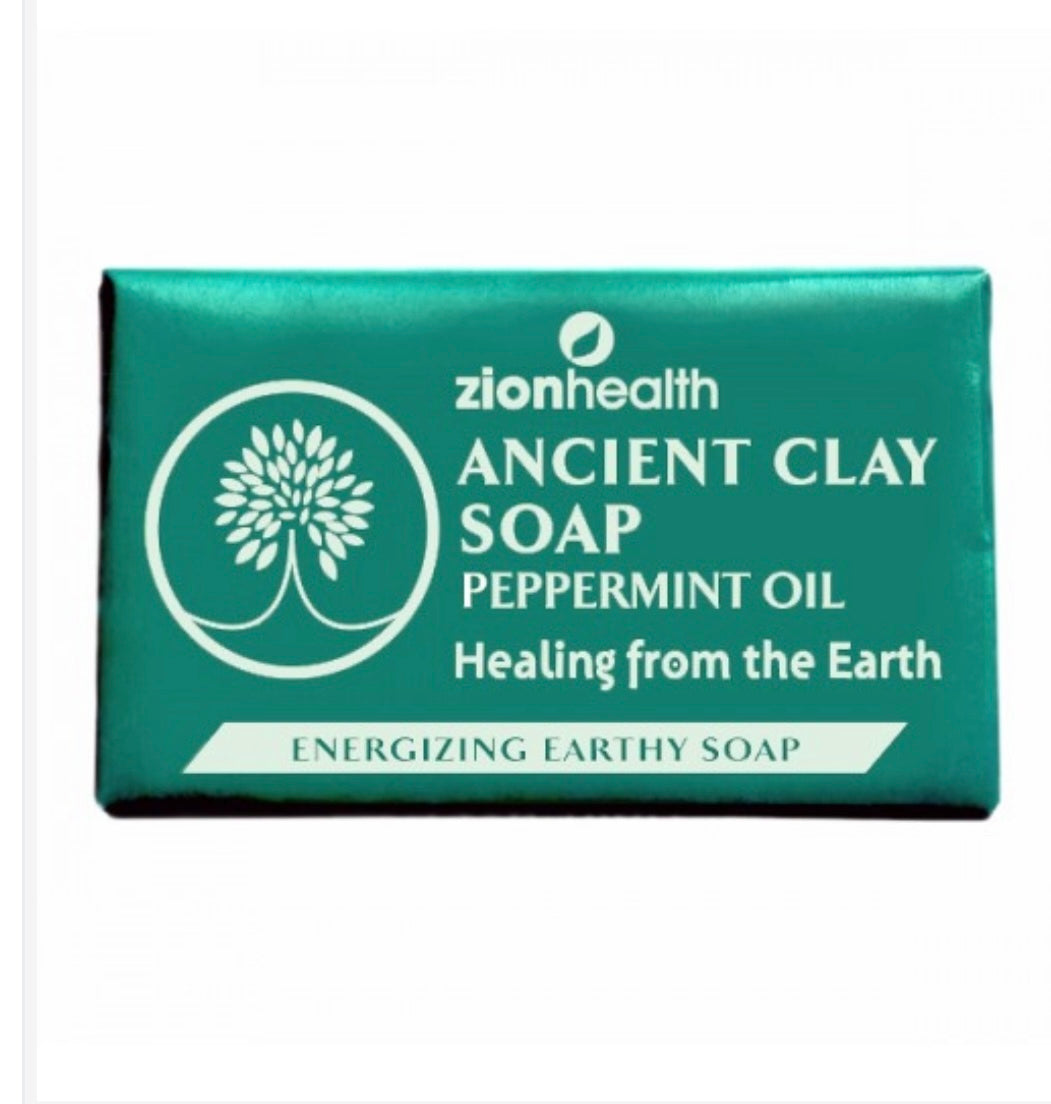 Ancient Clay Soap 6oz (Peppermint Oil)