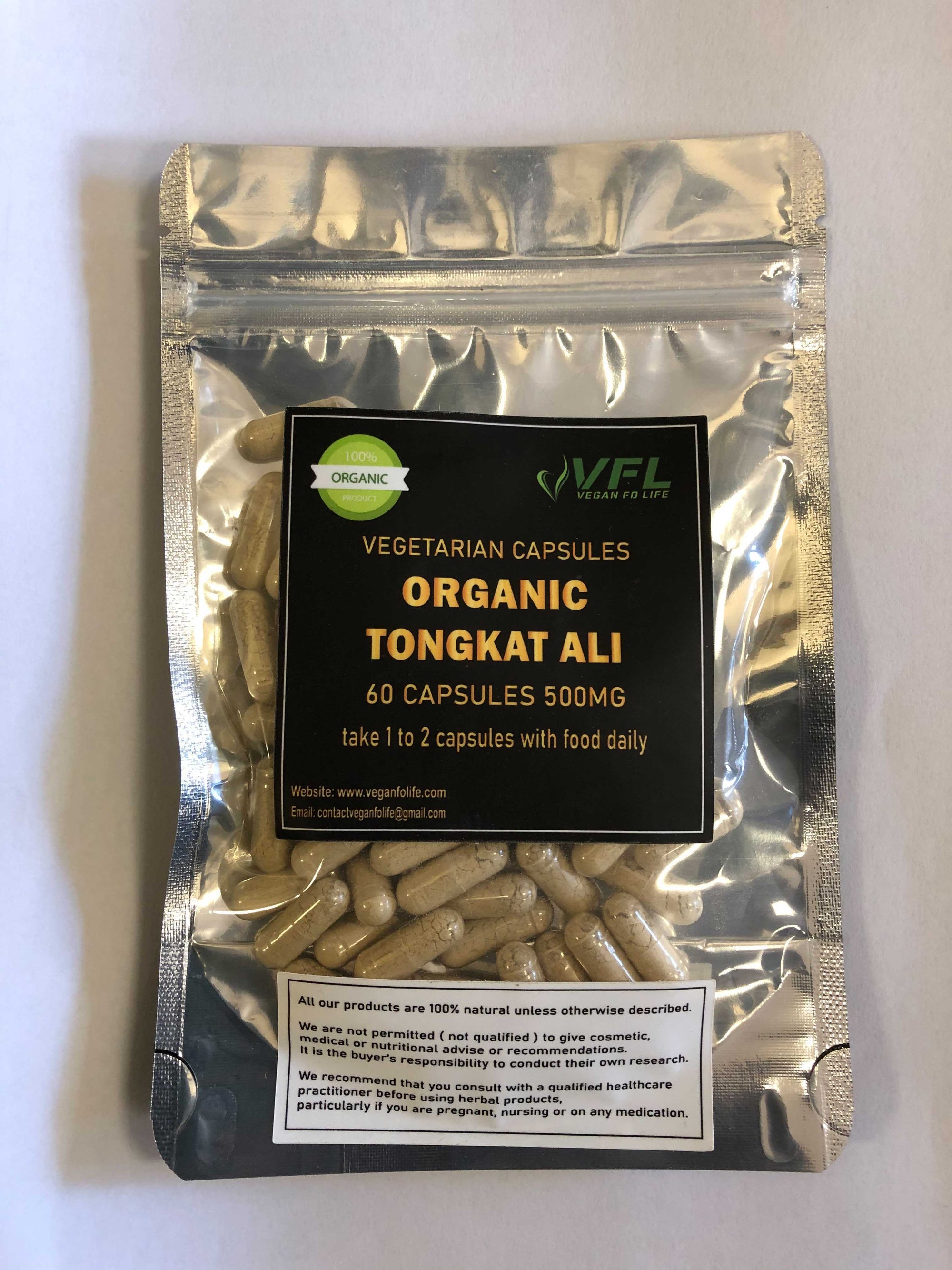 60 -Organic Tongkat Ali Capsules