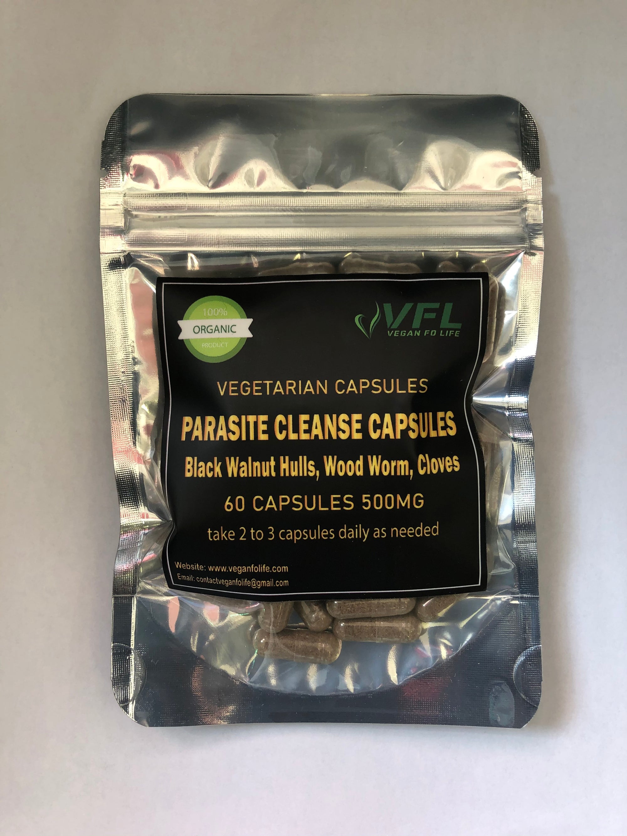Parasite Capsules (60 capsules) (black walnut hull, wood worm, cloves)