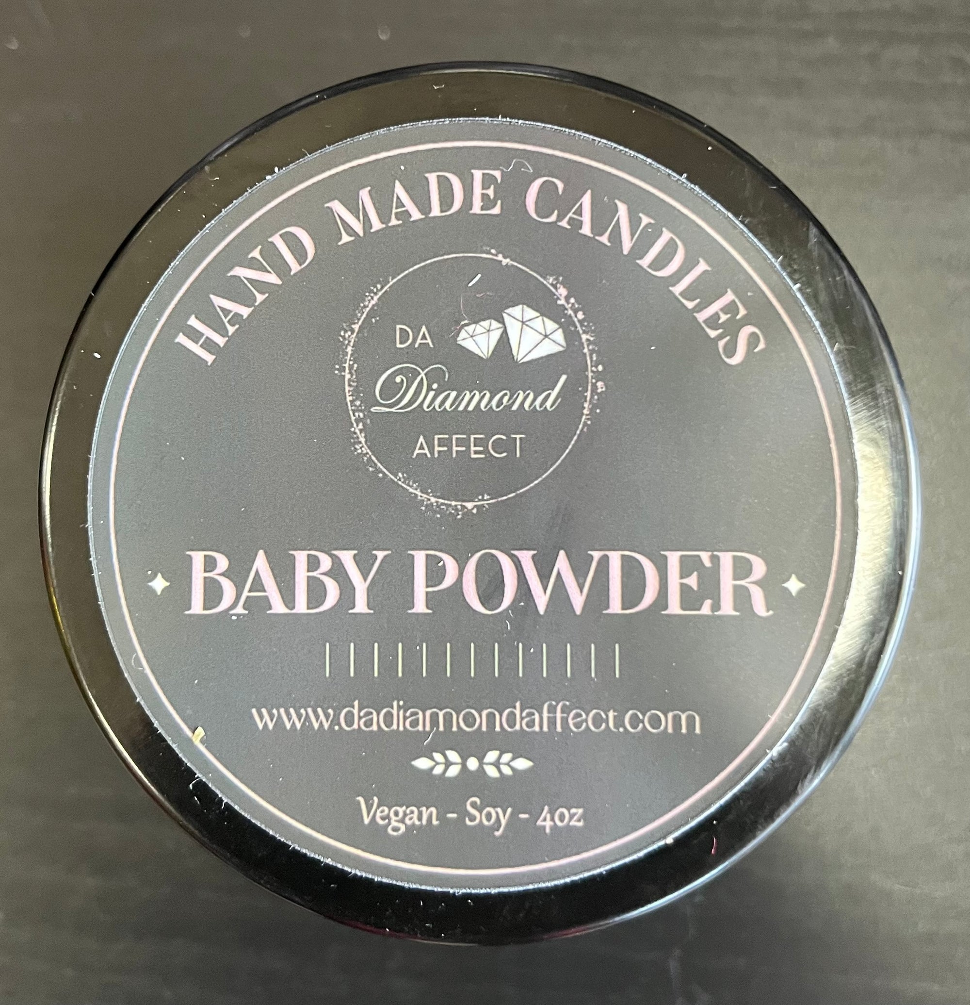 Baby Powder Scented Candle 4oz